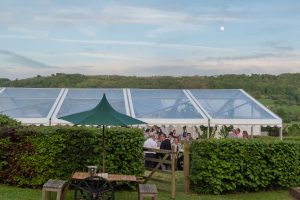 clear roof marquee