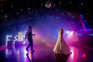 First dance. Black starlight marquee